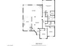 Home floor plan showing layout of kitchen, dining room, and living spaces at 1761 Summerwood Cir, Henderson, NV 89012