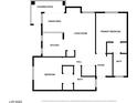 Simplified floor plan design featuring a primary bedroom and multiple baths at 2101 Sealion Dr # 108, Las Vegas, NV 89128