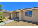 A close up of the home's exterior showing the well-maintained front entrance at 3016 Mount Charleston Dr, Pahrump, NV 89048