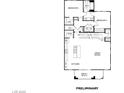 Floorplan displays the main living level with kitchen, great room, bedrooms and deck at 11289 Vision Peak Ave # 103, Las Vegas, NV 89135