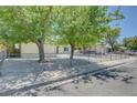 Well-maintained single-story home with a gravel front yard and chain-link fence at 4424 Sunrise Ave, Las Vegas, NV 89110