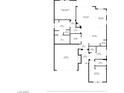 Layout of the house showcasing the room dimensions and general arrangement of the rooms at 665 Look Lively Ct, Henderson, NV 89011