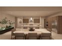 Modern kitchen featuring stainless steel appliances and a center island at 25 Sand Star Ln, Henderson, NV 89011