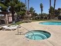 Relaxing community hot tub and tanning chairs for residents enjoyment at 5751 E Hacienda Ave # 226, Las Vegas, NV 89122