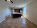 Open-concept kitchen features a large island, stainless steel appliances, and recessed lighting at 2653 Crystal Blue St, Laughlin, NV 89029