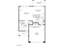 Main level floor plan featuring an open concept kitchen, great room, casual dining, and a two-car garage at 9027 Rolling Pietra St, Las Vegas, NV 89166
