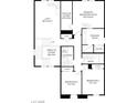 Second level floor plan features the main bedroom suite, two bedrooms, and a loft at 9027 Rolling Pietra St, Las Vegas, NV 89166