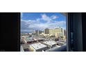 A beautiful view of the city skyline from inside the high rise building at 4471 Dean Martin Dr # 1104, Las Vegas, NV 89103