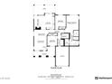 A detailed floor plan outlining the layout of the home, including room dimensions at 7021 Feather Pine St, Las Vegas, NV 89131