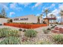 Del Webb North Ranch entrance with desert landscaping and palm trees at 2261 Cold Canyon Ave, North Las Vegas, NV 89086
