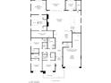 Detailed floor plan featuring an open layout, primary bedroom, and a three car garage at 10863 Vista Altura Ave, Las Vegas, NV 89135