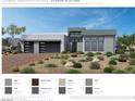 Exterior home color selections include Ilusive Green, Mindful Gray, and Roycroft Pewter at 11149 Desert Heights Ave, Las Vegas, NV 89135