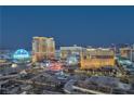 Striking city view featuring the iconic Treasure Island Hotel and Venetian Resort at 2000 Fashion Show Dr # 4105, Las Vegas, NV 89109