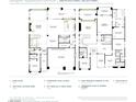Detailed floor plan showcasing the layout of the modern home, including the kitchen and garage at 4853 Shady Ridge Dr, Las Vegas, NV 89135