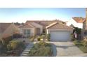 Charming single-story home with a well-manicured lawn and a two-car garage at 10717 Grand Cypress Ave, Las Vegas, NV 89134