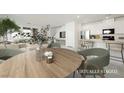 Chic dining area with a round table, modern chairs, and bright natural light at 3240 Avernus Ave, Henderson, NV 89044