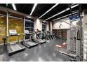 Well-equipped gym with modern cardio machines and weight training equipment, overlooking city views at 3722 Las Vegas Blvd # 2512 E, Las Vegas, NV 89158