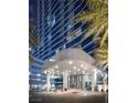 Well-lit porte-cochère provides elegant access to the high-rise entrance and valet parking at 4471 Dean Martin Dr # 2406, Las Vegas, NV 89103