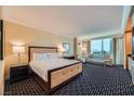 This bedroom offers a comfortable sitting area and amazing Las Vegas views at 2000 N Fashion Show Dr # 2308, Las Vegas, NV 89109