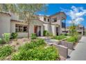 Beautiful home with xeriscape landscaping, a private porch, and a balcony at 530 Sonoma Range St, Las Vegas, NV 89138