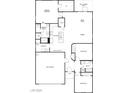 Spacious floor plan featuring a primary bedroom, modern kitchen, and open-concept dining area at 77 Serene Tempo Ave, Henderson, NV 89011