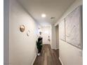 Inviting hallway with modern decor, showcasing the home's style with luxury vinyl plank flooring at 9205 Valley Betica Ave, Las Vegas, NV 89148