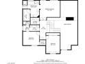 Detailed floor plan showcasing the layout of the second floor with bedrooms, bathrooms, and laundry room at 3525 Dover Bay St, Las Vegas, NV 89129