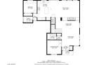 Detailed floor plan showcasing the layout of the first floor with kitchen, living room, and dining area at 3525 Dover Bay St, Las Vegas, NV 89129