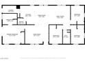 A black and white floor plan showing the home's layout and dimensions at 6337 W Cactus Ave, Las Vegas, NV 89141