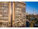 High-rise condo featuring private balconies and breathtaking views of the Las Vegas skyline at 3111 Bel Air Dr # 21A & 21C, Las Vegas, NV 89109