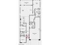 Detailed floor plan showcasing layout, including bedrooms, bathrooms, kitchen, living spaces, and garage at 218 Piazzetta Pl, Henderson, NV 89011