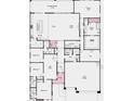 Detailed floor plan showcasing 4 bedrooms, 3 bathrooms, kitchen, laundry room, and 3 car garage at 227 Paraggi Bay Dr, Henderson, NV 89011