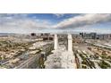 Panoramic aerial shot of The Palms Casino Resort, highlighting its central location within the bustling Las Vegas cityscape at 4381 W Flamingo Rd # 5220, Las Vegas, NV 89103