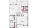 Spacious floor plan featuring an open-concept layout, three-car garage, and primary suite with large walk-in closet at 344 Tigullio Ave, Henderson, NV 89011