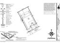 Detailed plot plan showing property lines, building footprint, and drainage details for 344 Tiguillo Avenue at 344 Tigullio Ave, Henderson, NV 89011