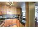 Modern kitchen with stainless steel appliances and granite countertops offers a clean design at 220 E Flamingo Rd # 317, Las Vegas, NV 89169