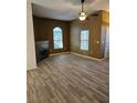 Living room boasts a cozy fireplace and a ceiling fan for added comfort at 700 Carnegie St # 4113, Henderson, NV 89052