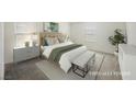 Comfortable bedroom featuring neutral decor, soft lighting and carpet at 3270 Trabia Ave, Henderson, NV 89044