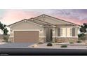 Charming single-story home with a tile roof, desert landscaping, and a two-car garage at 4720 Tindra Ave # Lot 16, Las Vegas, NV 89121
