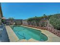 A private swimming pool with lush greenery, perfect for relaxing or entertaining at 5933 Perfect View St, Las Vegas, NV 89130