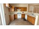 Functional kitchen featuring ample countertop space and essential appliances at 2613 Calico Hearts Ct, Las Vegas, NV 89106