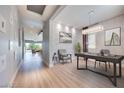 Bright home office with stylish decor and ample workspace overlooking a view at 10342 Kesington Dr, Las Vegas, NV 89135