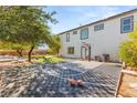Home includes a backyard basketball court with mountain views and room for recreation at 6315 Bellisima St, Las Vegas, NV 89118