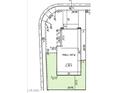Plat map showing the lot dimensions and house plan of the property, including entry and street location at 10442 Luna Mezza Ave # Lot 187, Las Vegas, NV 89141