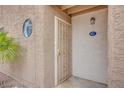 Close up of a condo entry with a secure front door at 2983 Juniper Hills Blvd # 102, Las Vegas, NV 89142