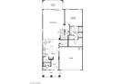 Floor plan highlighting the layout of the first floor with a covered patio and garage at 3697 Alla Rocca Ave, Henderson, NV 89044