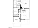 Second floor plan featuring a game room, 3 bedrooms, 2 bathrooms and laundry room at 3697 Alla Rocca Ave, Henderson, NV 89044