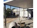 The patio is under a cover at 2315 Perliter Ave, North Las Vegas, NV 89030