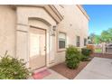 Inviting front entrance with a 