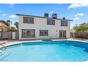Sparkling pool surrounded by concrete, ideal for relaxation and outdoor enjoyment at 307 Balsa St, Henderson, NV 89002